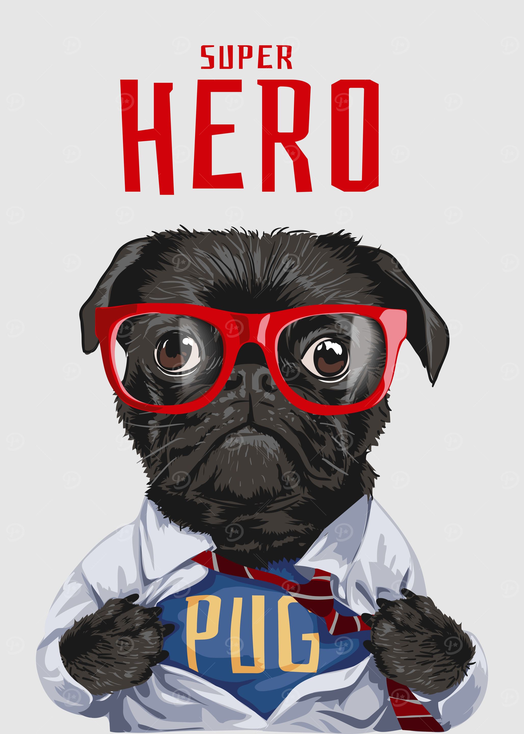 Super Hero Pug