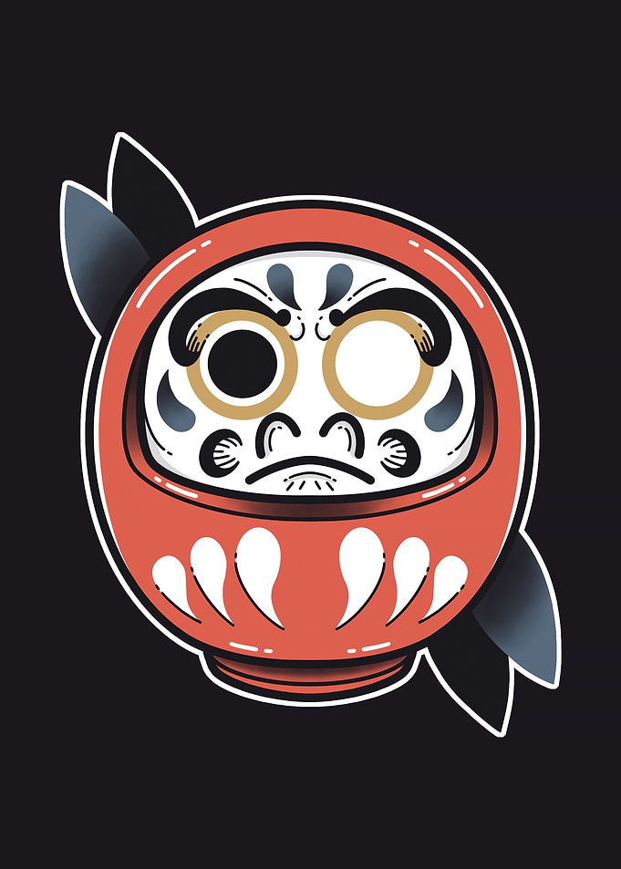 Daruma tattoo