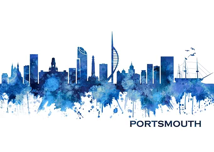 Portsmouth England Skyline