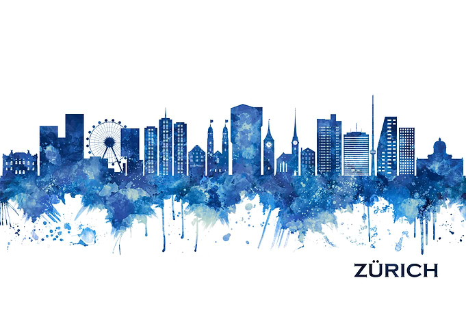 Zurich Switzerland Skyline
