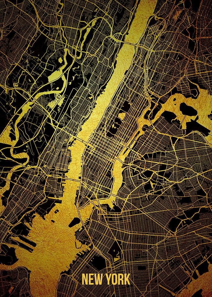 New York gold map