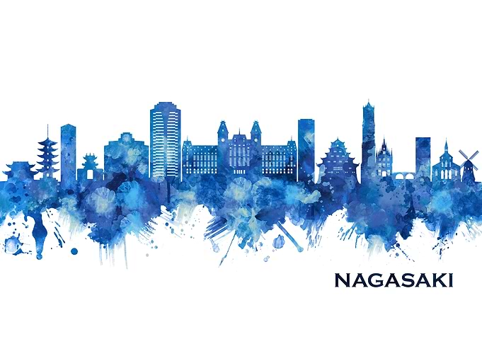 Nagasaki Japan Skyline