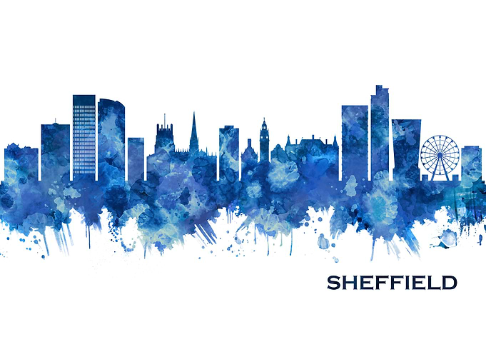 Sheffield England Skyline
