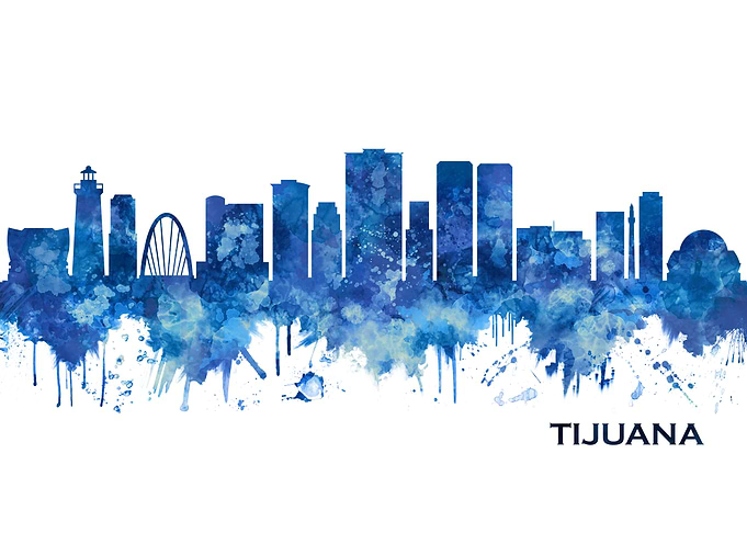 Tijuana Mexico Skyline
