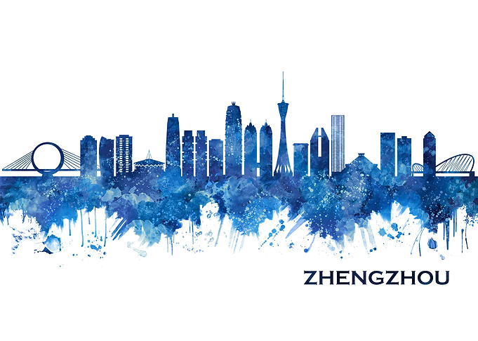 Zhengzhou China Skyline