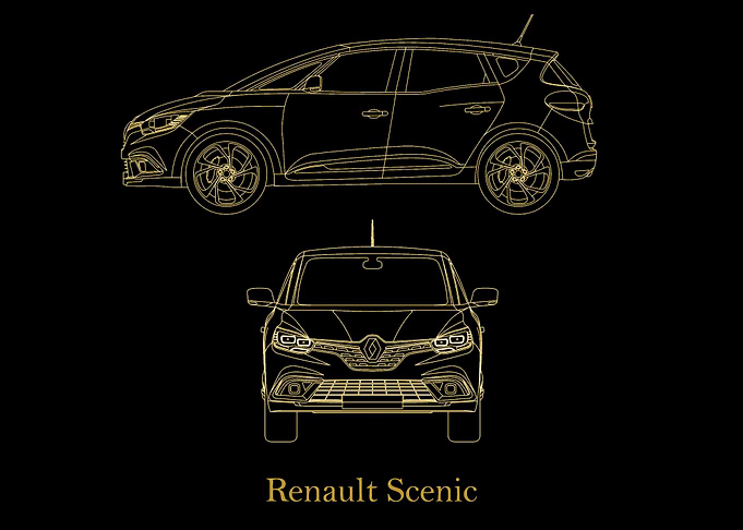Renault Scenic 2016 gold