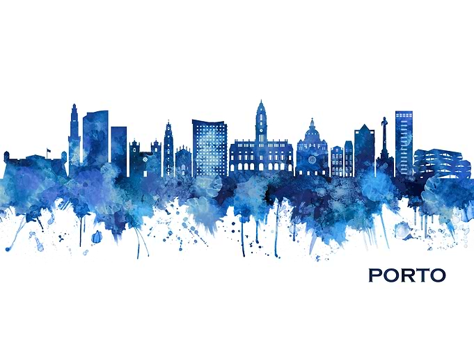 Porto Portugal Skyline
