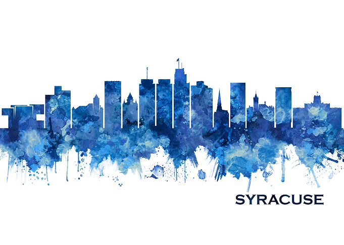 Syracuse USA Skyline Blue