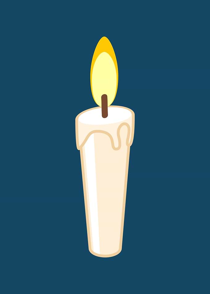 Christmas day candles