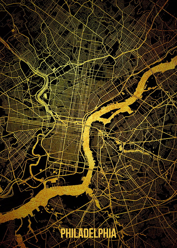Philadelphia gold map