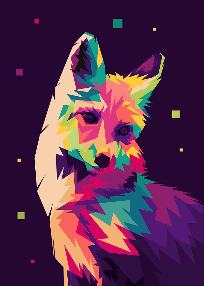 Fox Pop Art