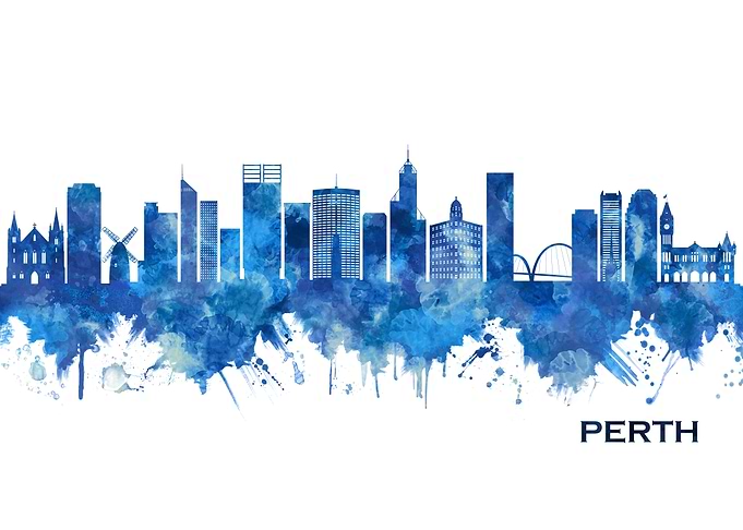 Perth Australia Skyline