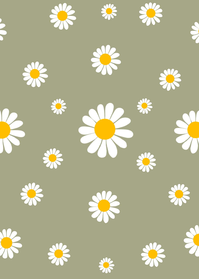 White Flower Metal Poster