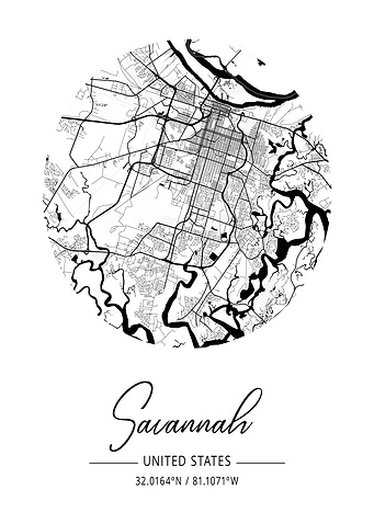 Savannah City Map