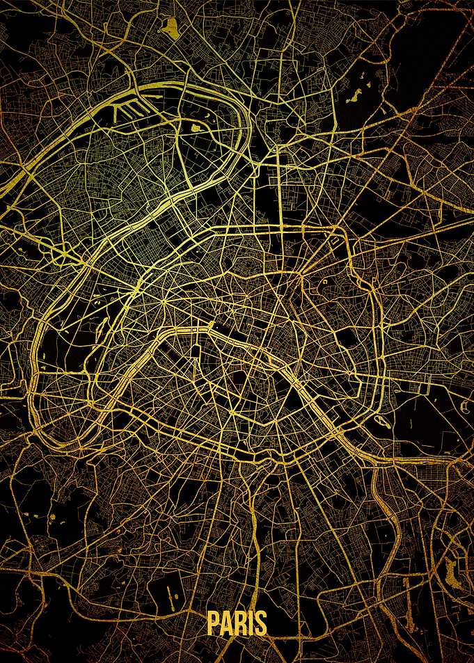 Paris gold map