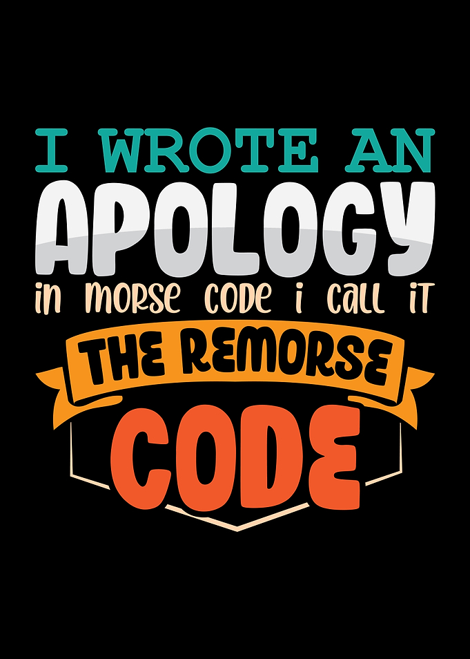 I wrote an apology in
