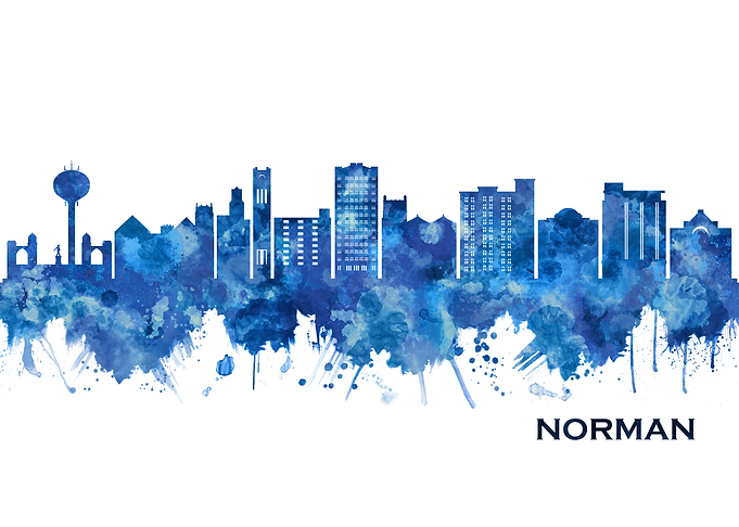 Norman Oklahoma Skyline