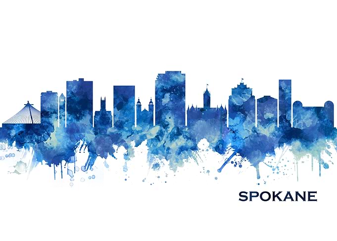 Spokane Washington Skyline
