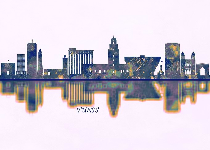 Tunis Tunisia Skyline