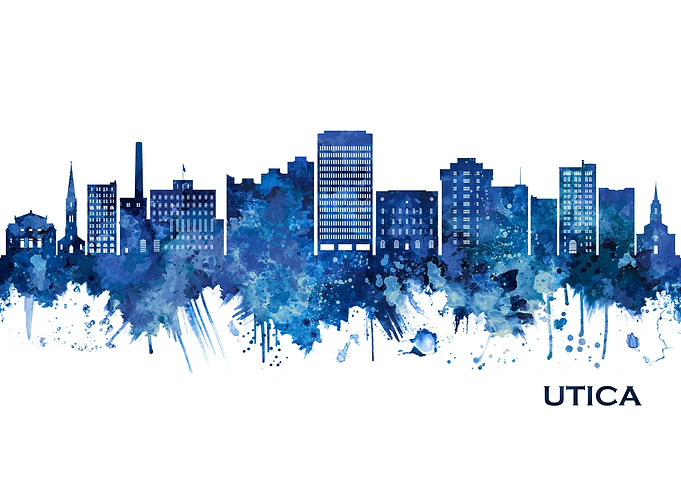 Utica New York Skyline