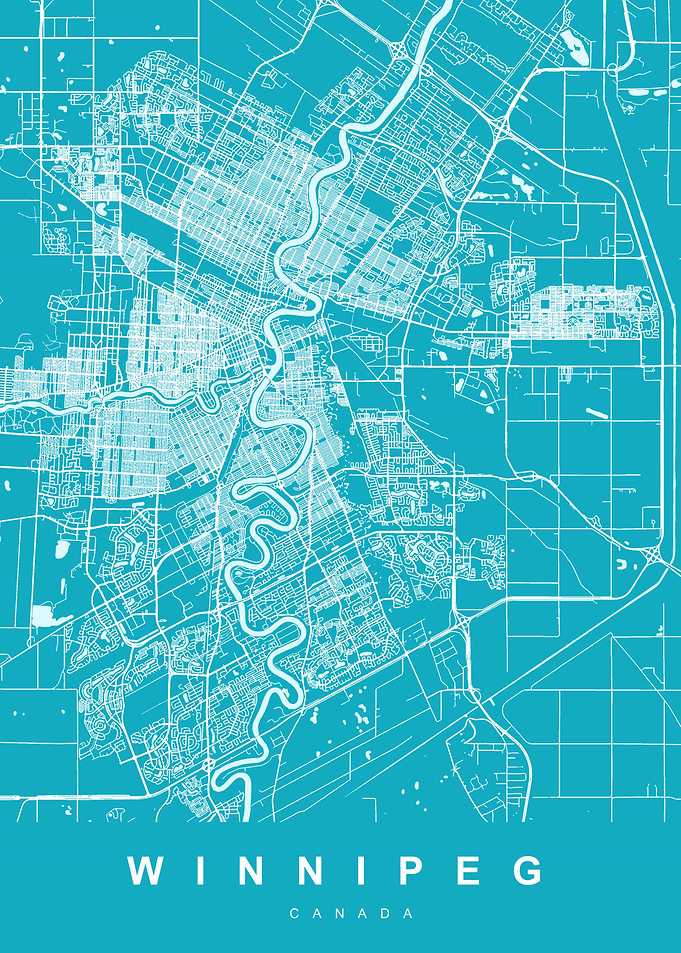 Winnipeg Map Canada