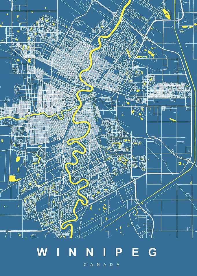 Winnipeg Map Canada