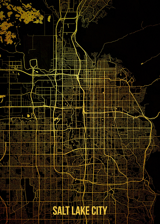 Salt Lake City gold map