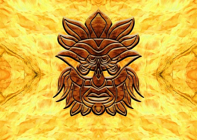 Stylized head