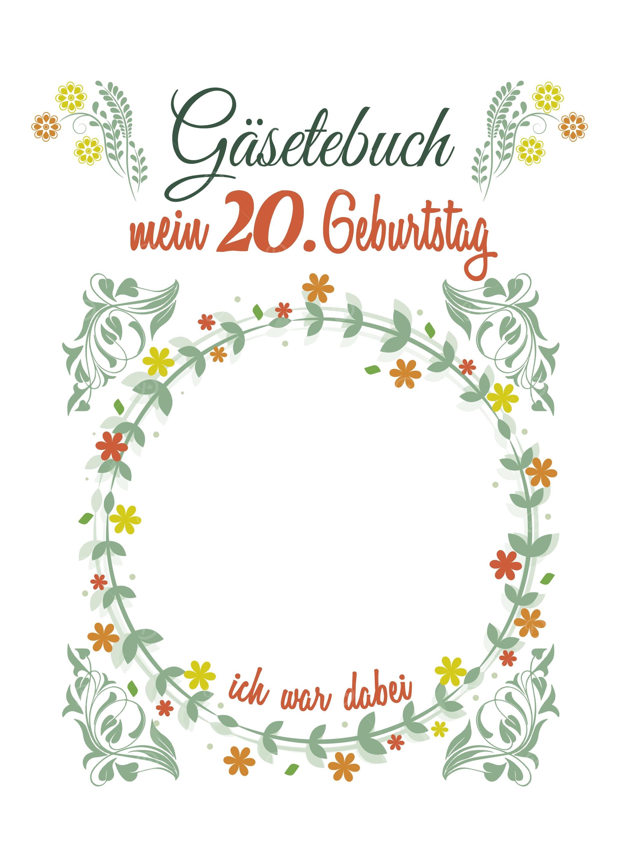 20 Geburtstag Gaesteliste