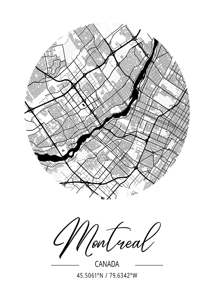 Montreal City Map