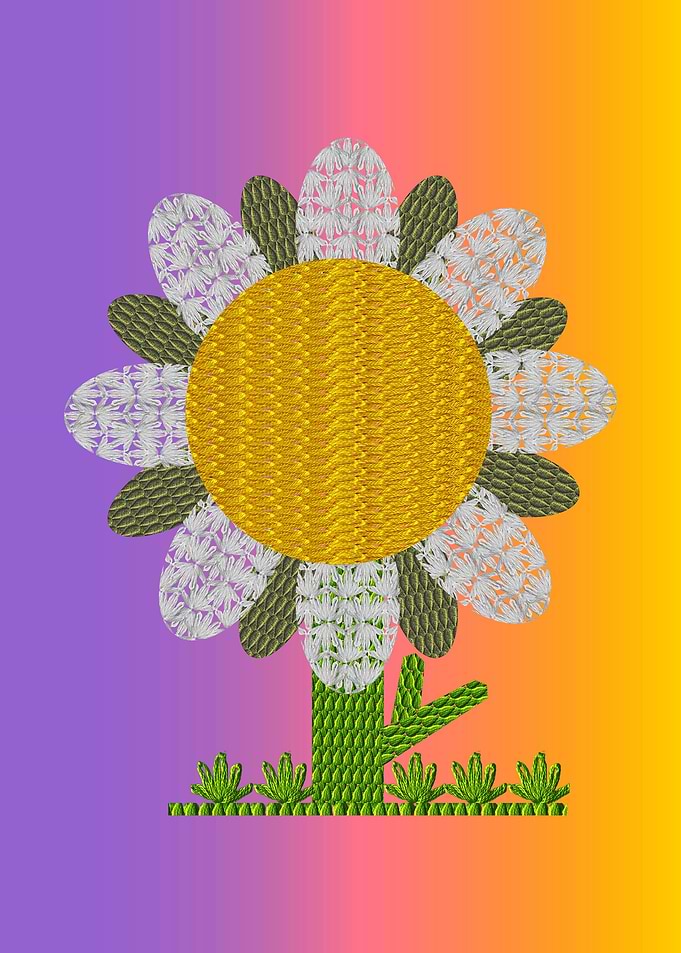 Embroidered Flower 3