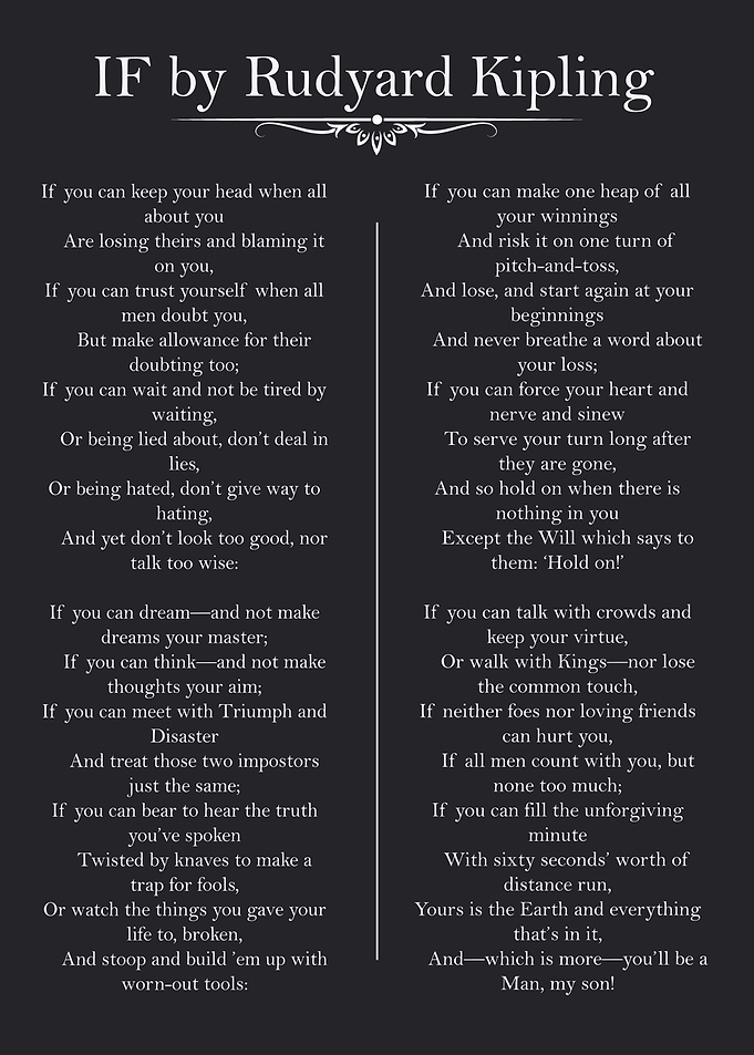 If Poem Poster