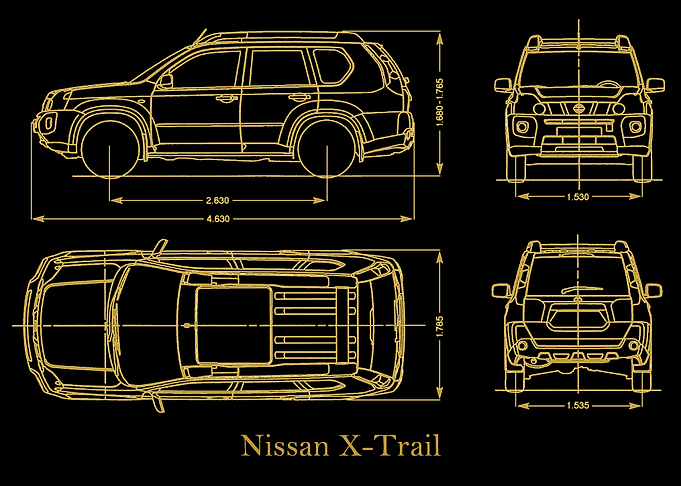 Nissan XTrail 2007 gold