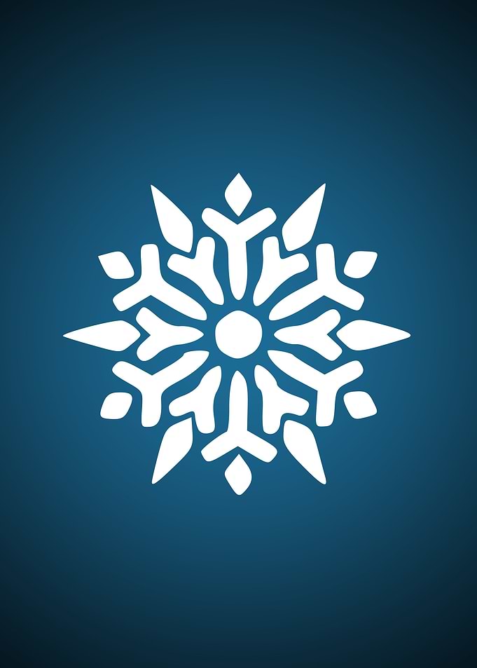 Winter snowflake