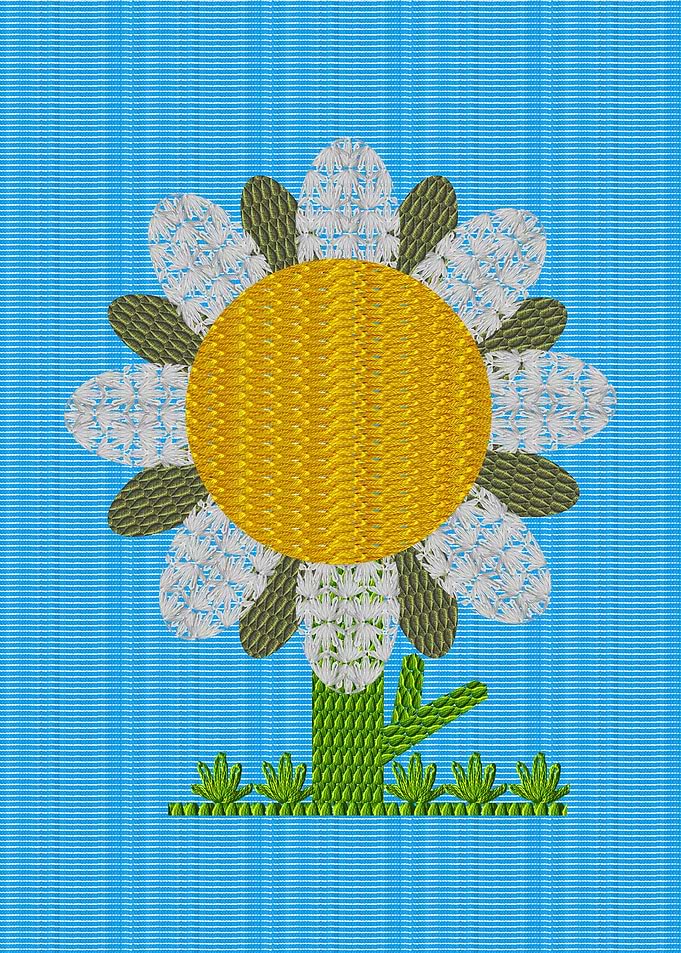 Embroidered Flower 4