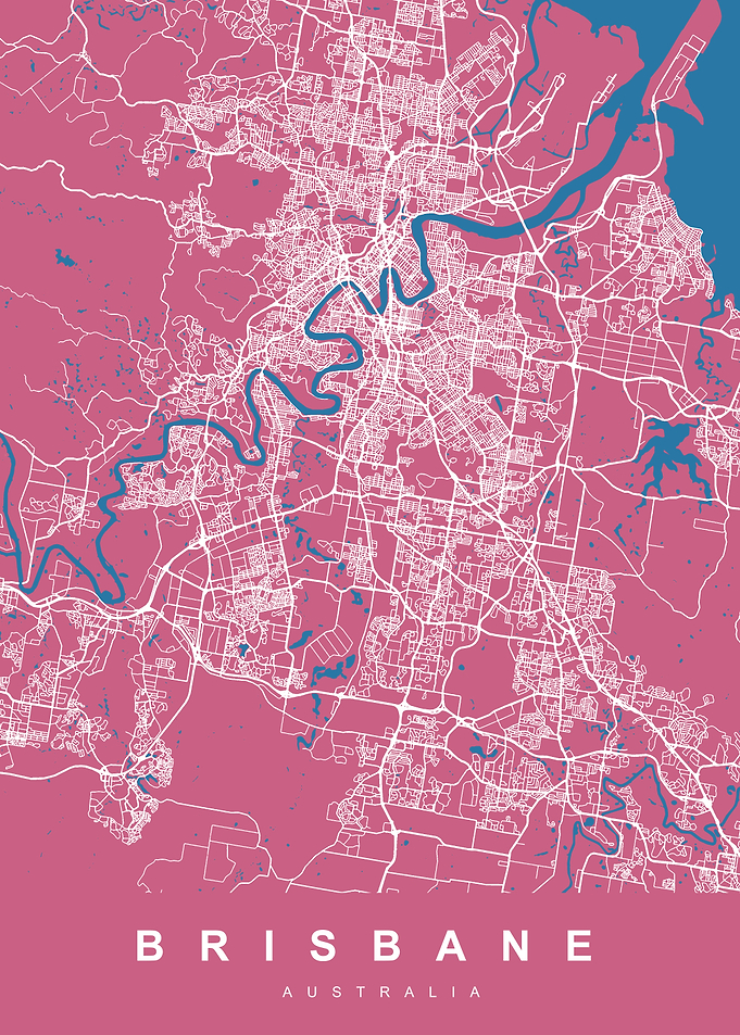 BRISBANE Map Australia