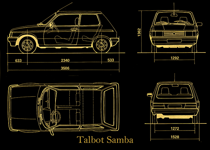 Talbot Samba 1982 gold