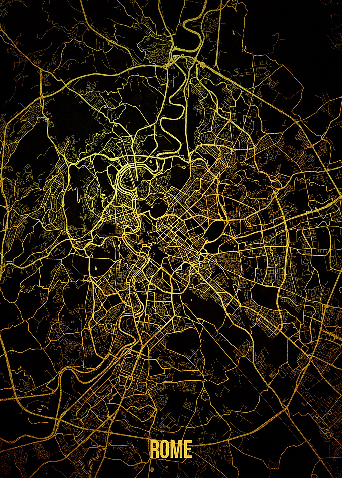 Rome gold map