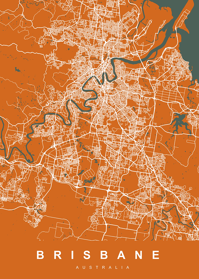 BRISBANE Map Australia