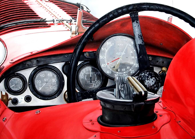 Old Racing Red Car