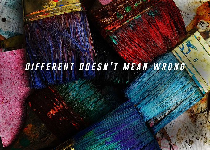 different dont mean wrong