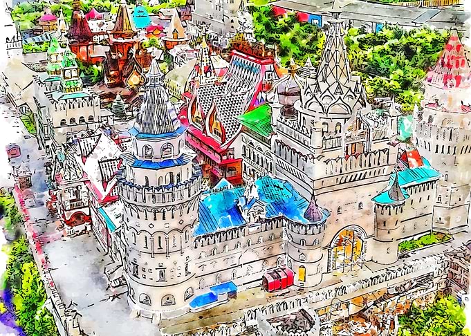 Moscow in Watercolor