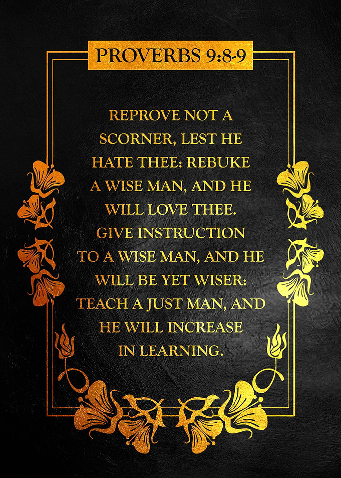 Proverbs 9 8 9