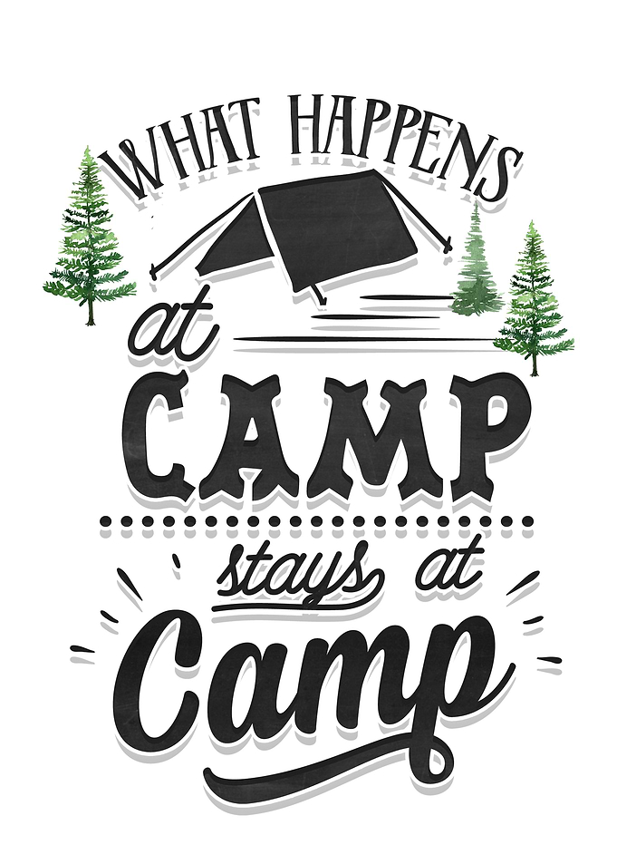 Stays at camp