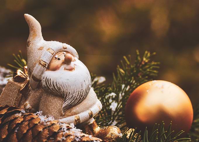 Santa on Christmas Tree