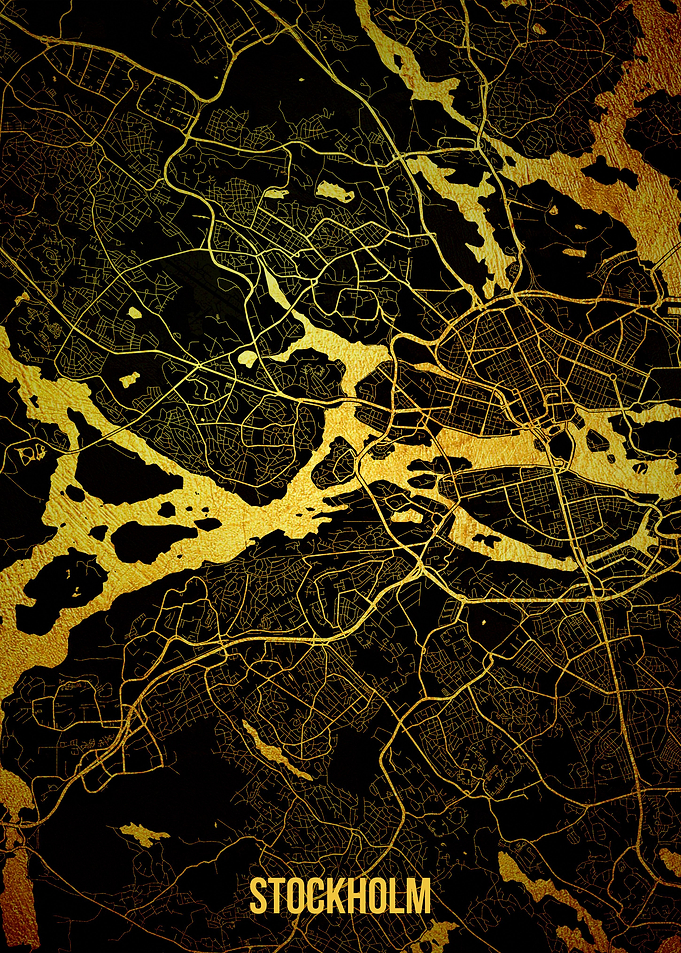 Stockholm gold map