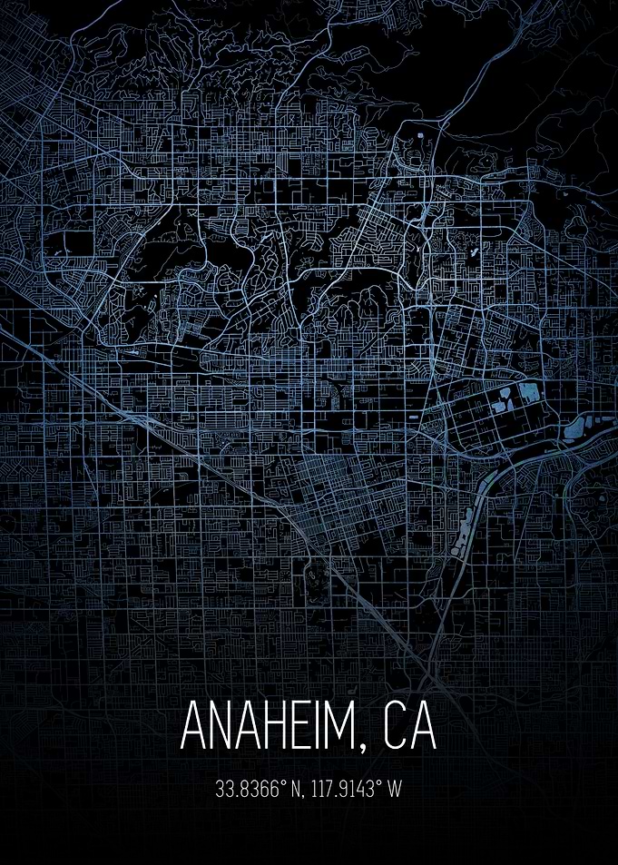 Anaheim City Map