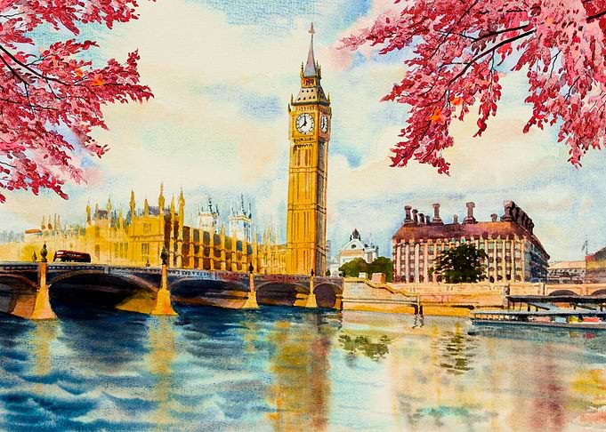 London In Watercolor