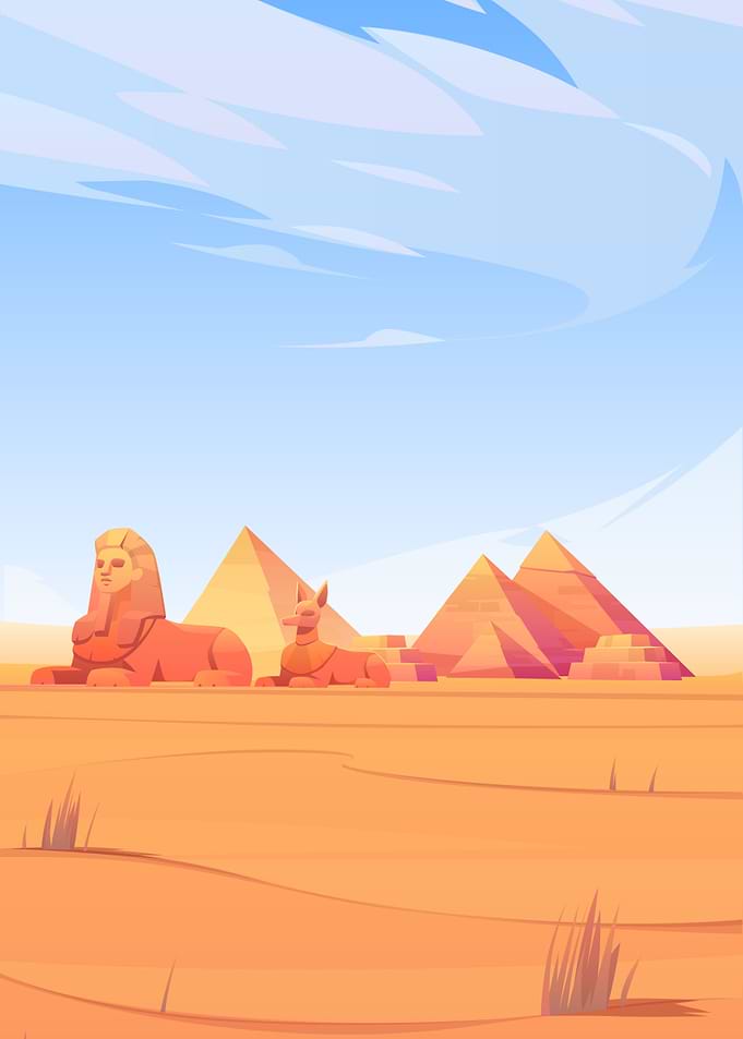 Egypt Pyramid Day View