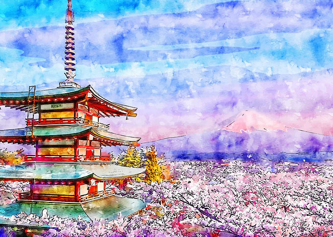 Japan in Watercolor
